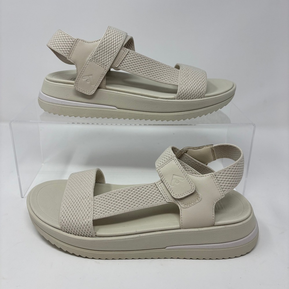 Women's FitFlop Size 8, Surff Art-Webbing Back-Strap Leather Detail Sandal - Picture 2 of 6